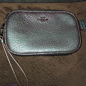 Authentic Coach Hologram wristlet